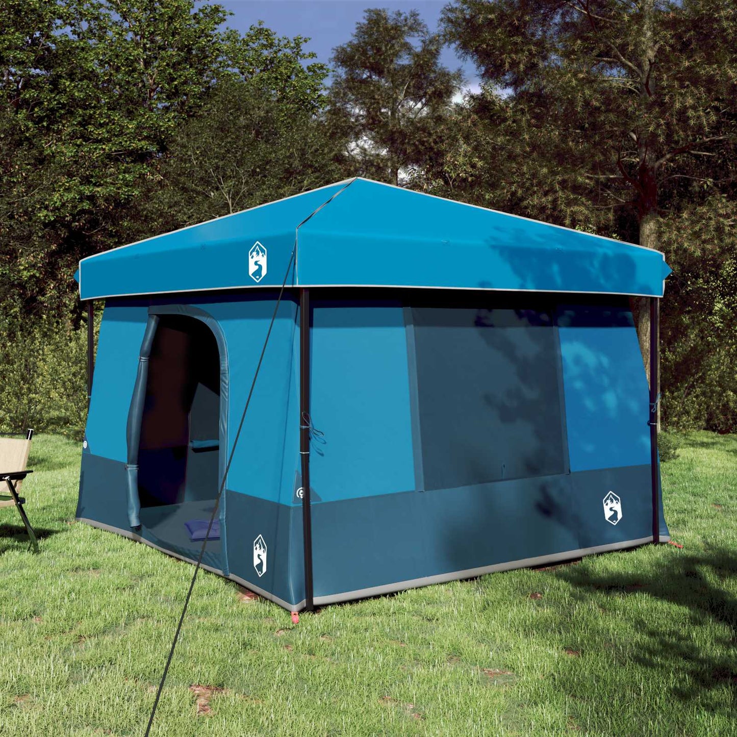Camping-Zelt-Set Mit Dach 2 Pcs Taffeta Und Stoff