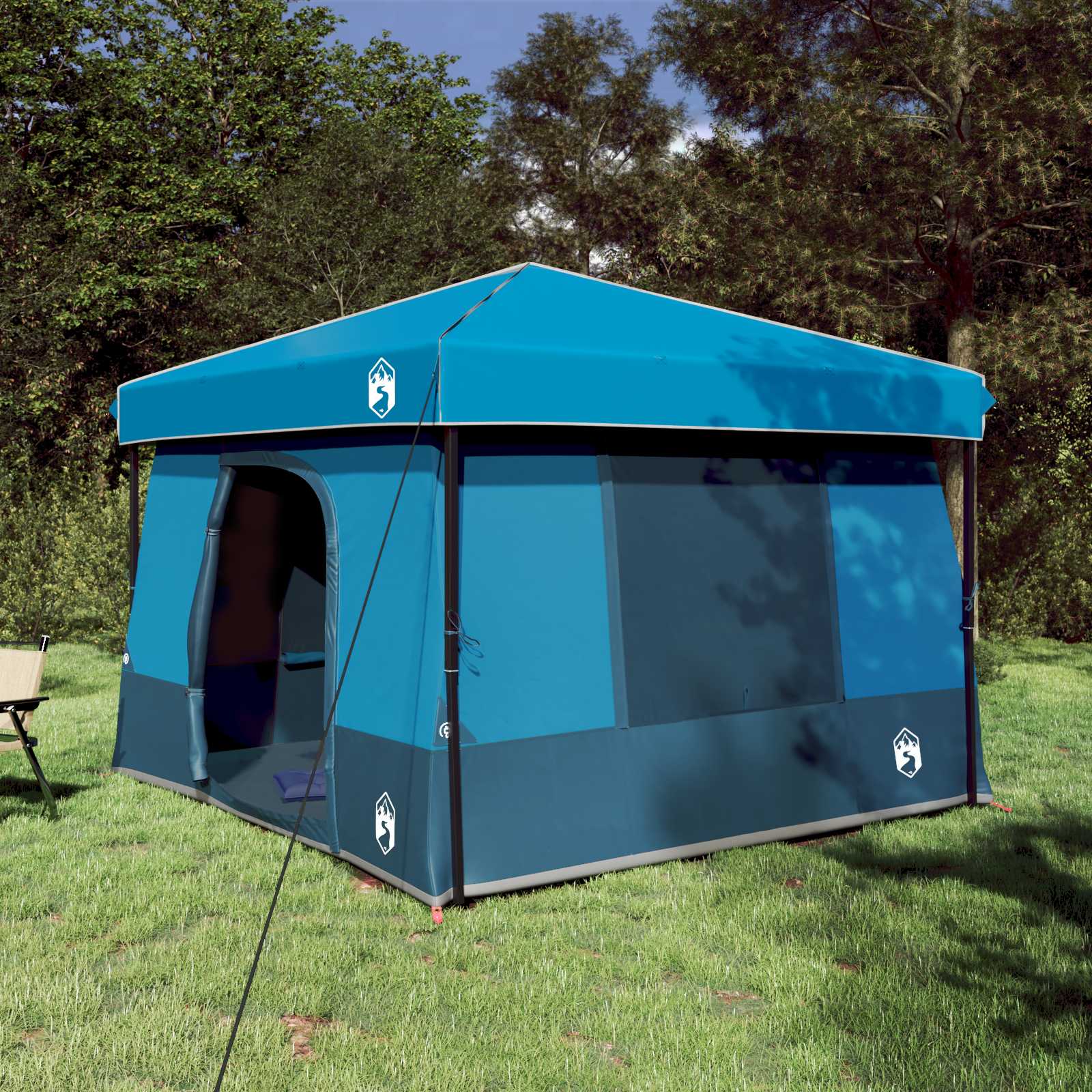 Camping-Zelt-Set Mit Dach 2 Pcs Taffeta Und Stoff