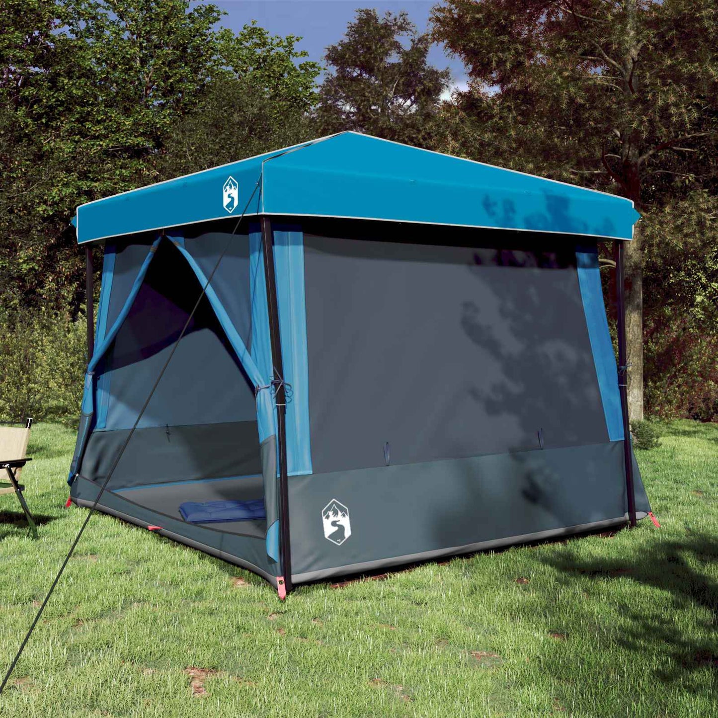 Camping-Zelt-Set Mit Dach 2 Pcs Taffeta Und Stoff