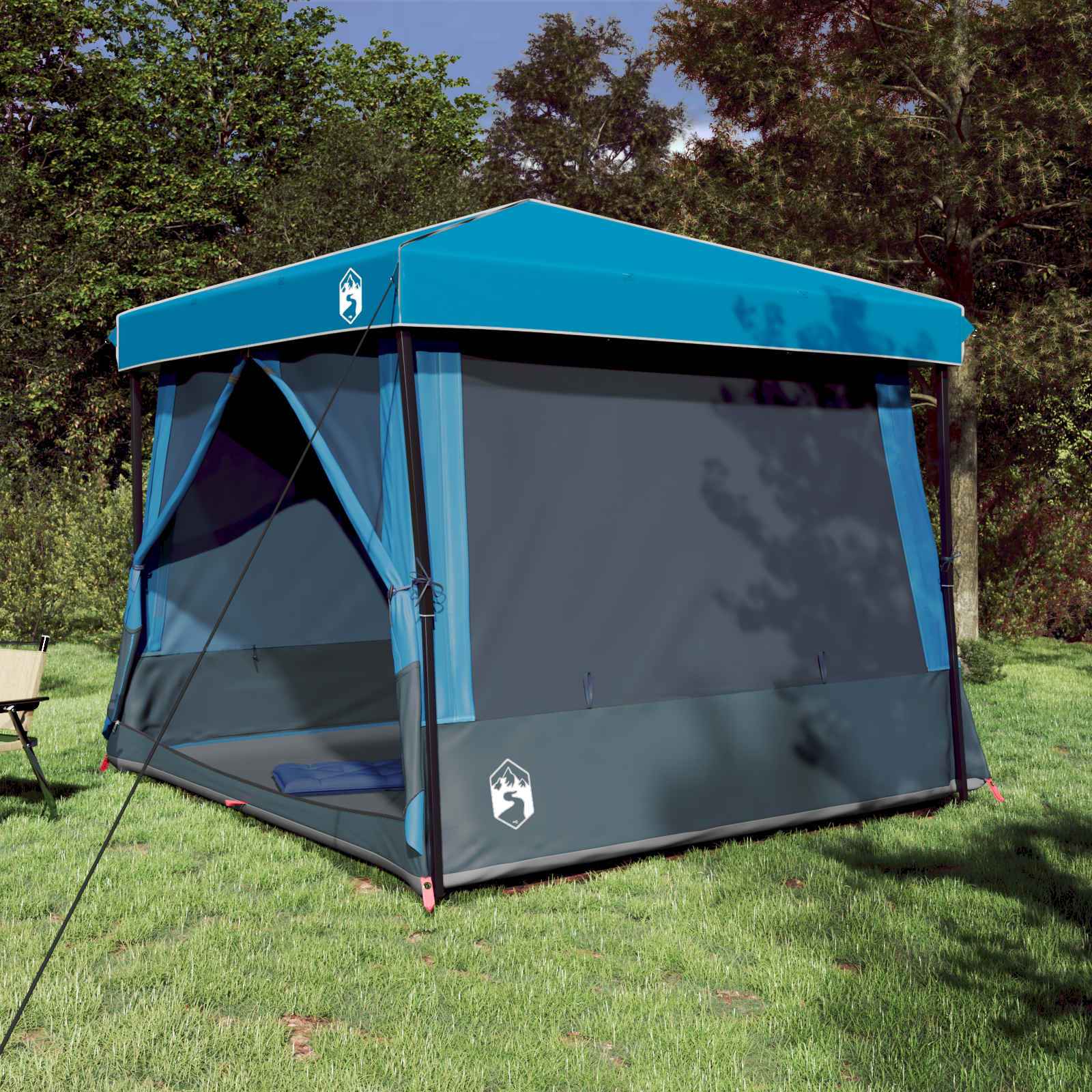 Camping-Zelt-Set Mit Dach 2 Pcs Taffeta Und Stoff