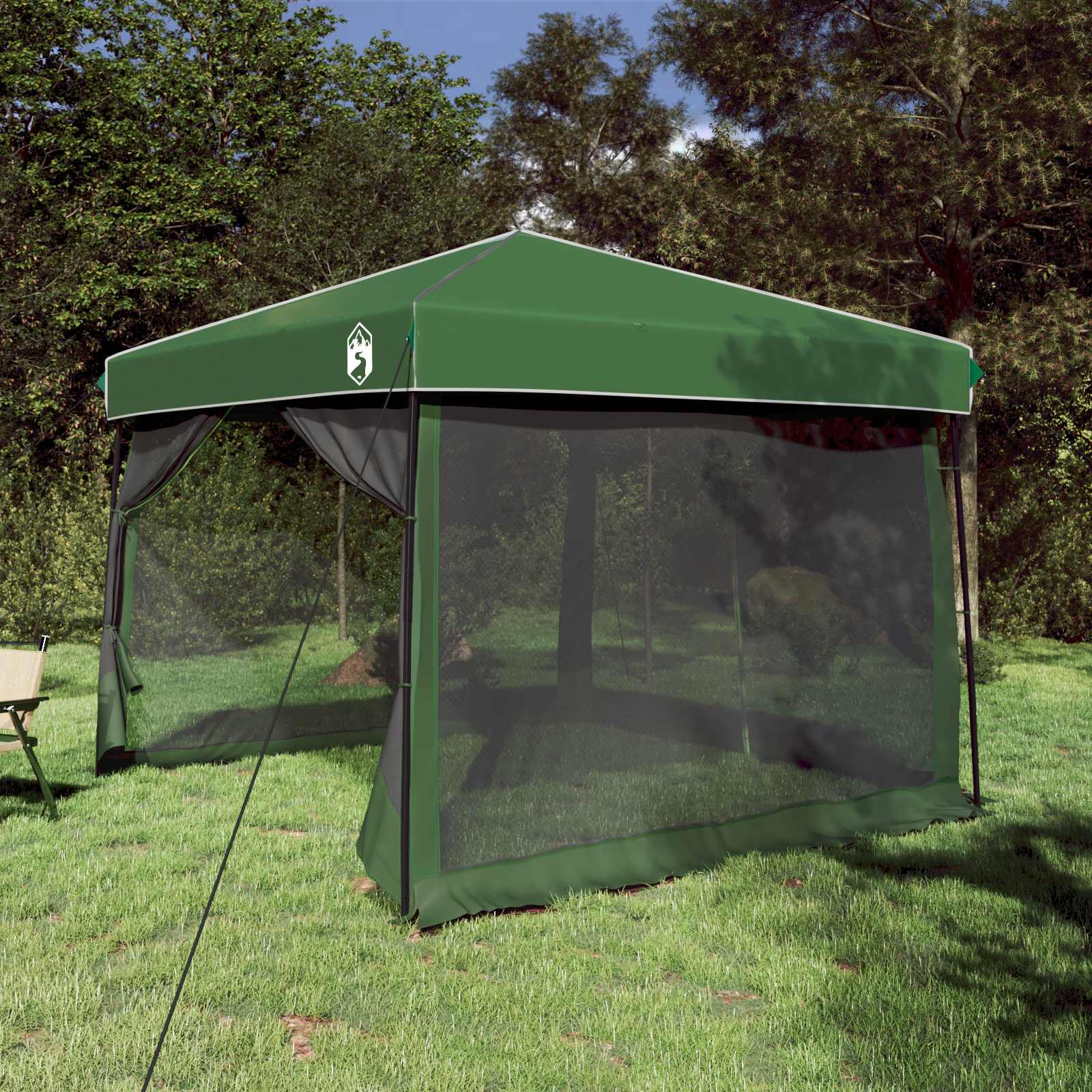 Camping-Zelt-Set Mit Dach 2 Pcs Taffeta Und Stoff