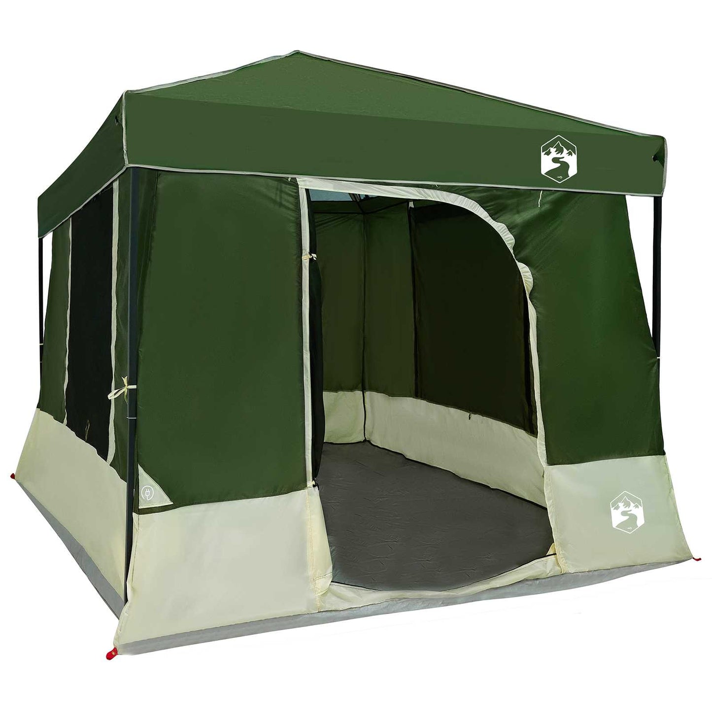 Camping-Zelt-Set Mit Dach 2 Pcs Taffeta Und Stoff