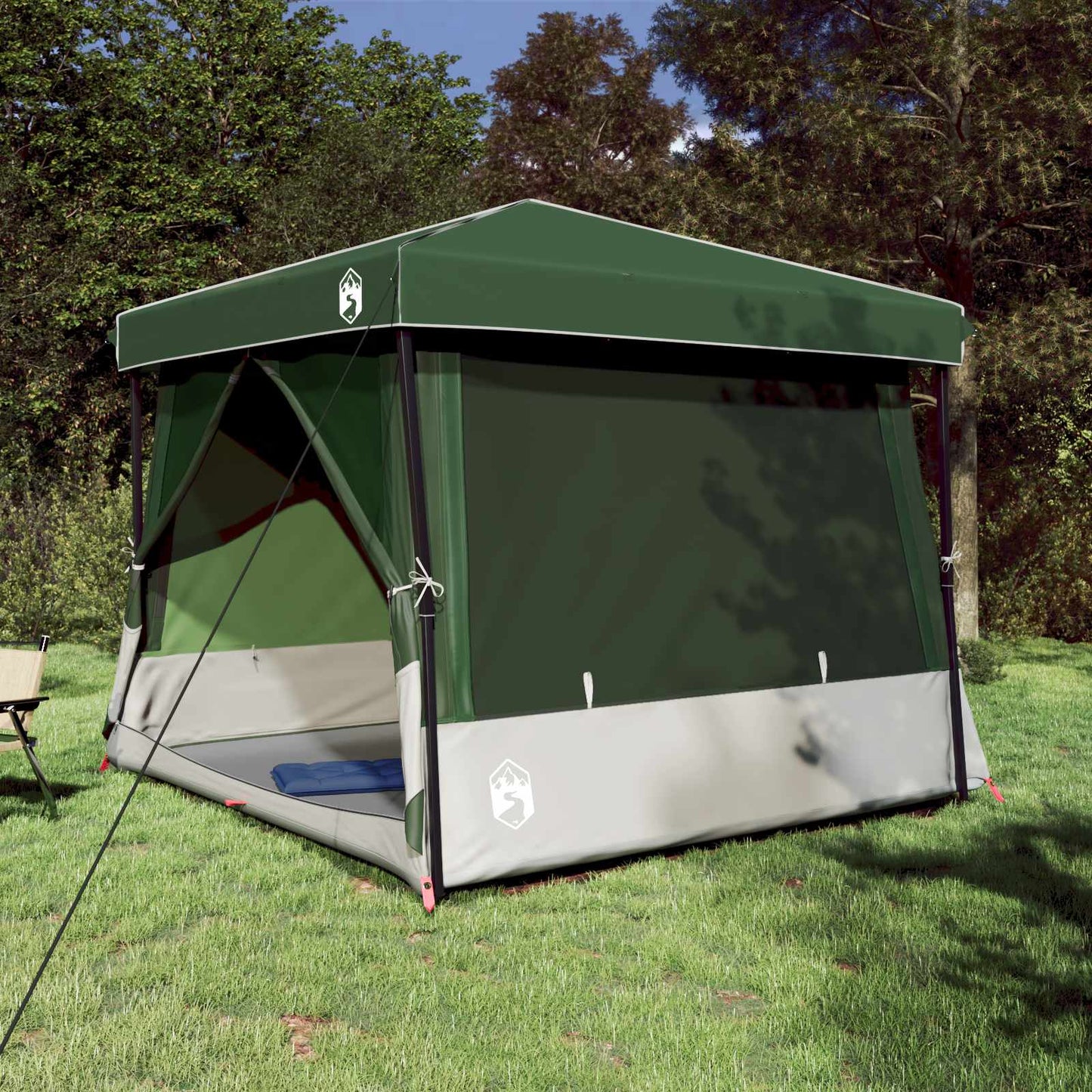 Camping-Zelt-Set Mit Dach 2 Pcs Taffeta Und Stoff