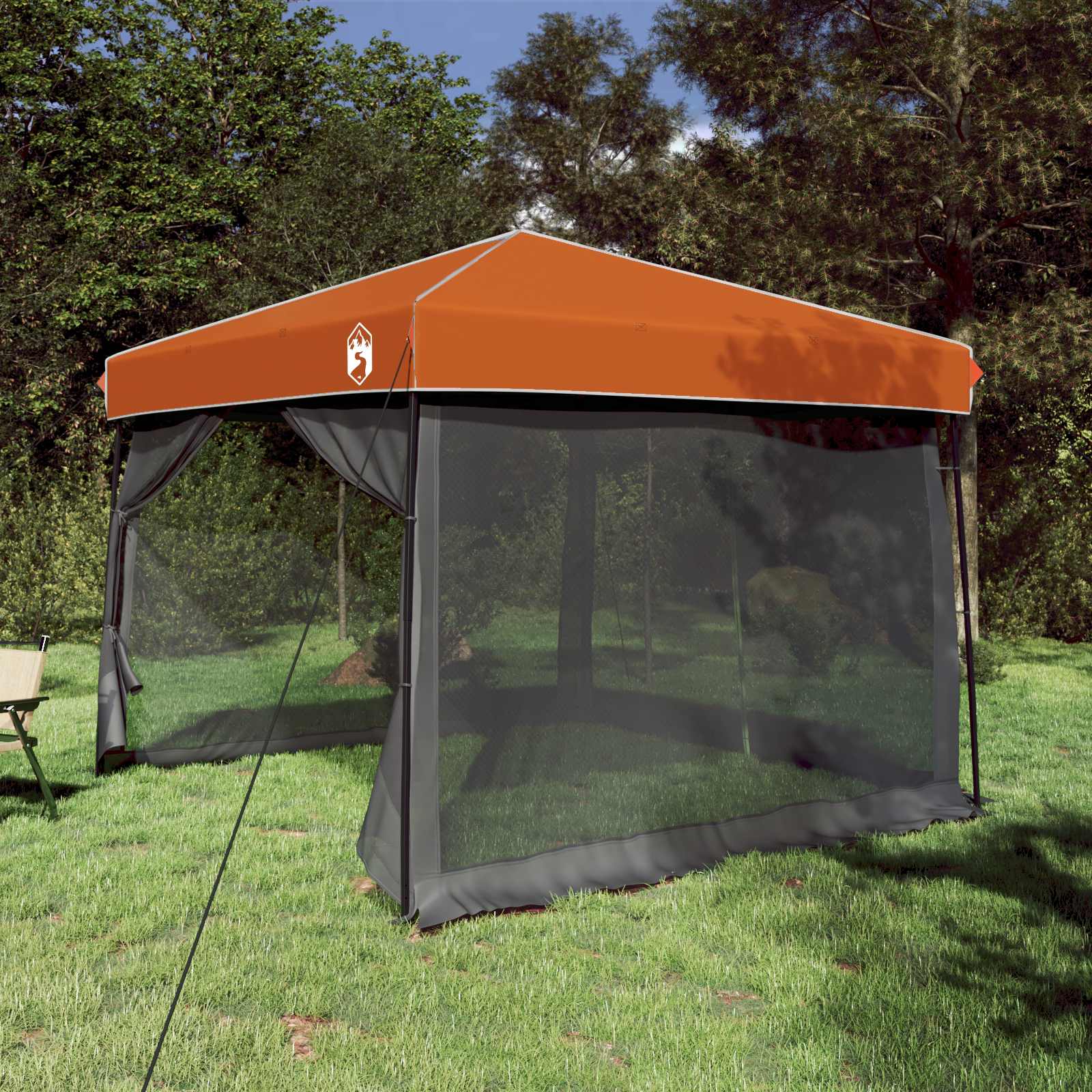 Camping-Zelt-Set Mit Dach 2 Pcs Taffeta Und Stoff