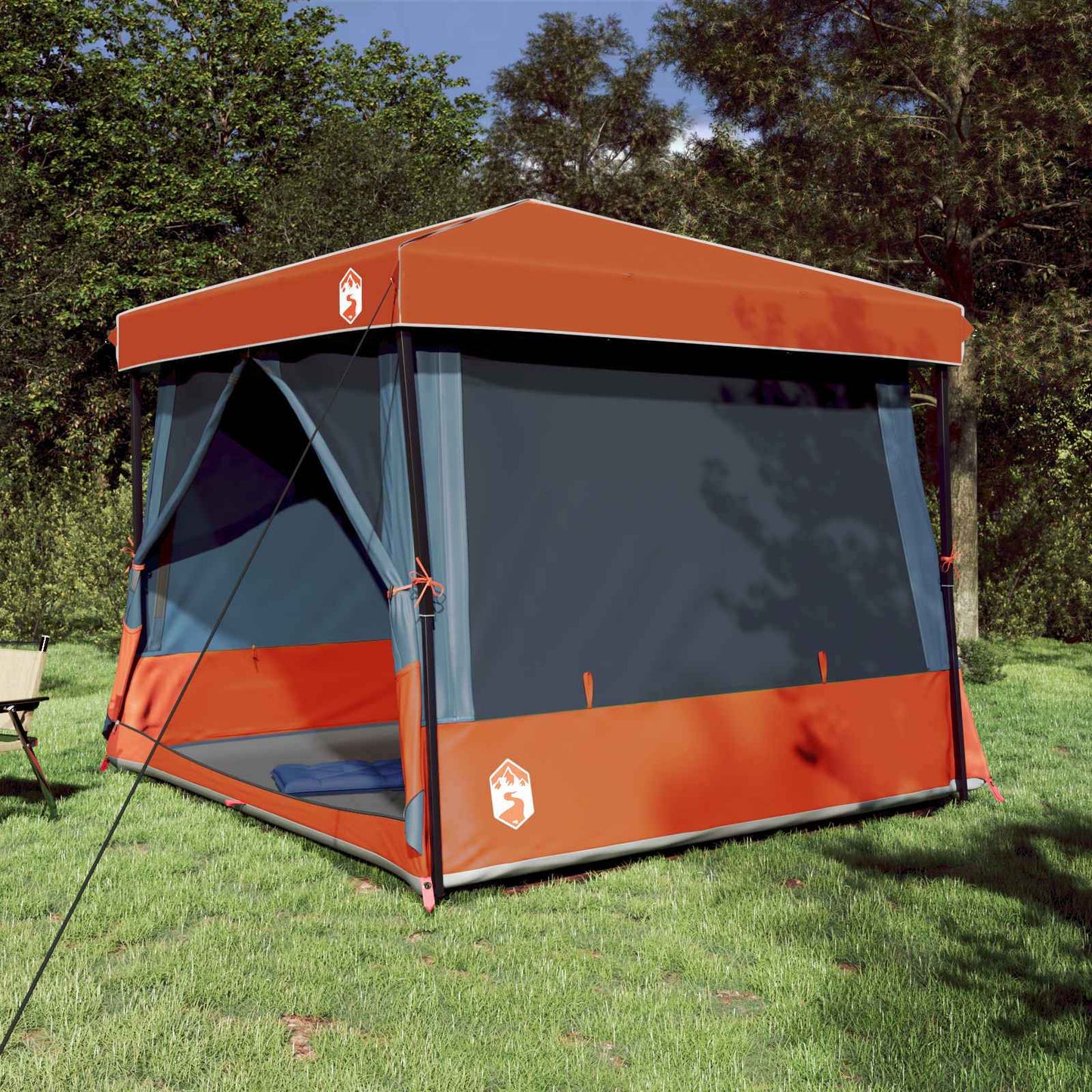 Camping-Zelt-Set Mit Dach 2 Pcs Taffeta Und Stoff