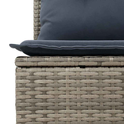 Gartensofa-Set Mit Kissen 11 Pcs Poly-Rattan