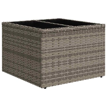 Gartensofa-Set Mit Kissen 11 Pcs Poly-Rattan