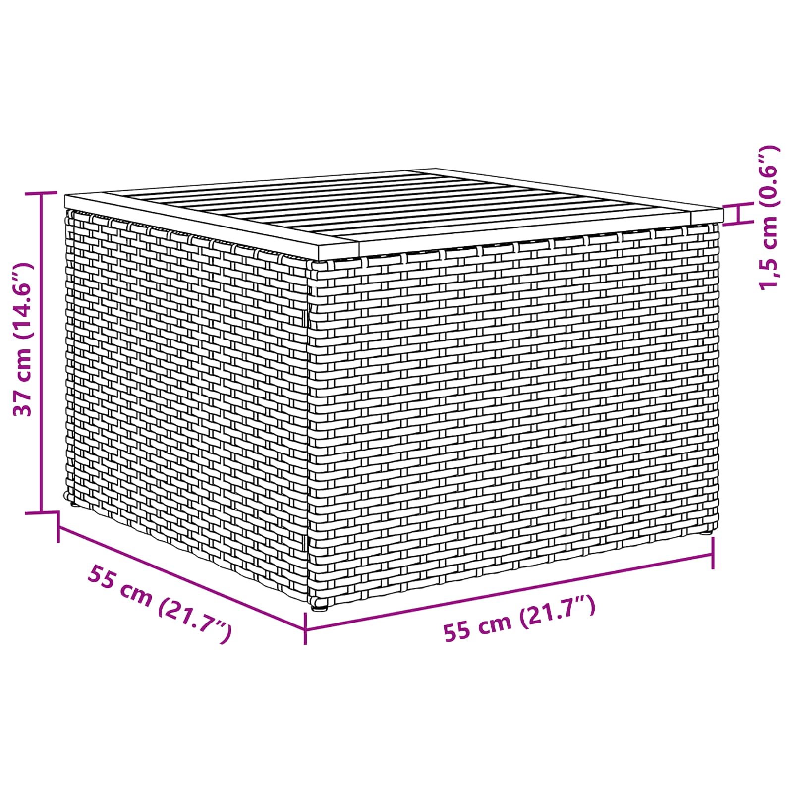 Gartensofa-Set Mit Kissen 5 Pcs Poly-Rattan