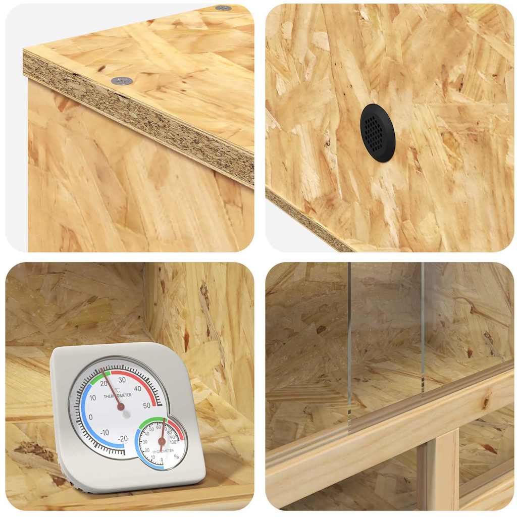 Terrarium Braun 60 X 30 X 80 Cm Osb