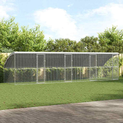 Hühnerkäfig Silber 2 X 2 X 2 M Verzinkter Stahl