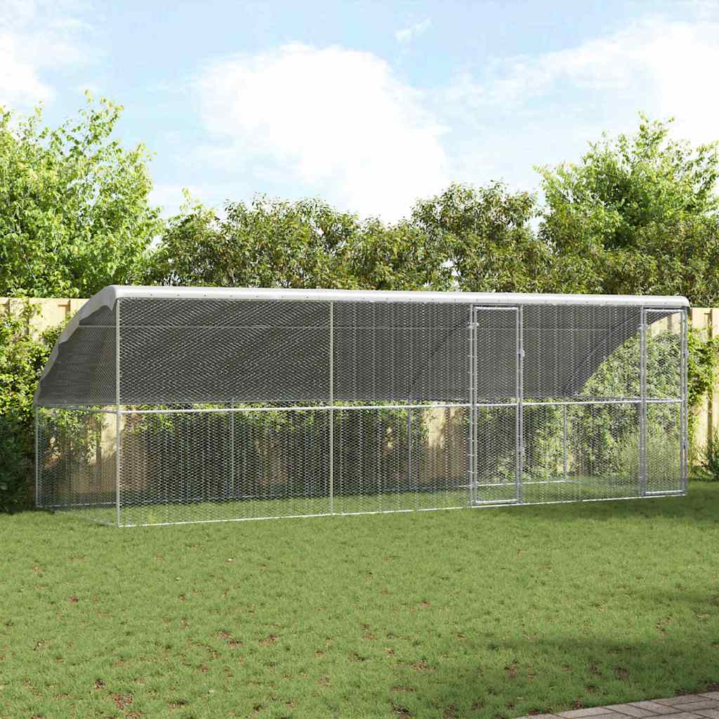 Hühnerkäfig Silber 2 X 2 X 2 M Verzinkter Stahl