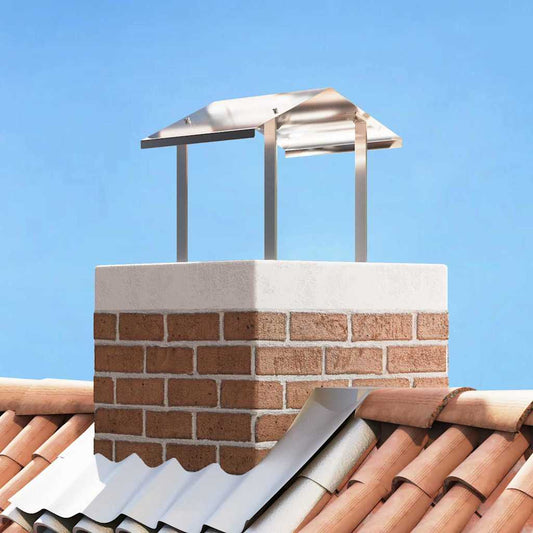 Kaminhaube Silber 40 X 40 X 37,5 Cm Edelstahl