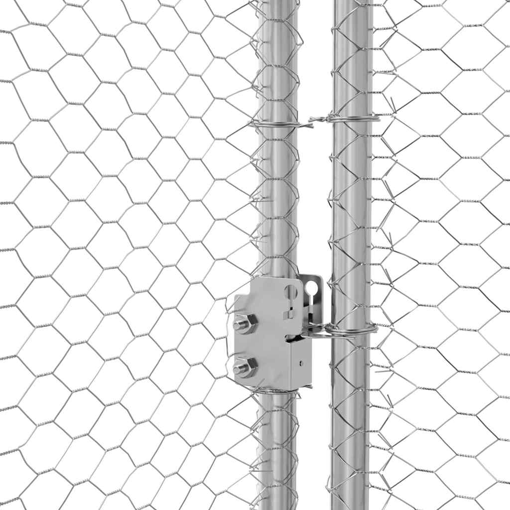 Hühnerkäfig Silber 2 X 2 X 2 M Verzinkter Stahl