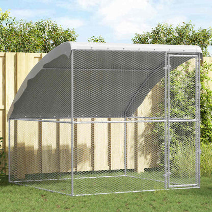 Hühnerkäfig Silber 2 X 2 X 2 M Verzinkter Stahl