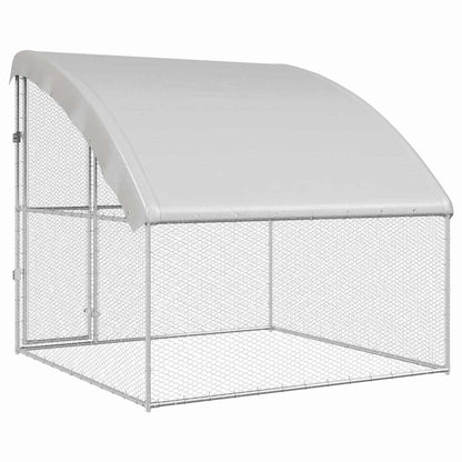 Hühnerkäfig Silber 2 X 2 X 2 M Verzinkter Stahl