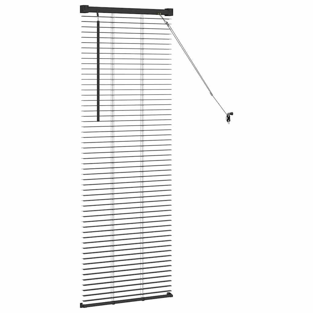 Balkenjalousien 130 X 40 Cm Aluminium Schwarz