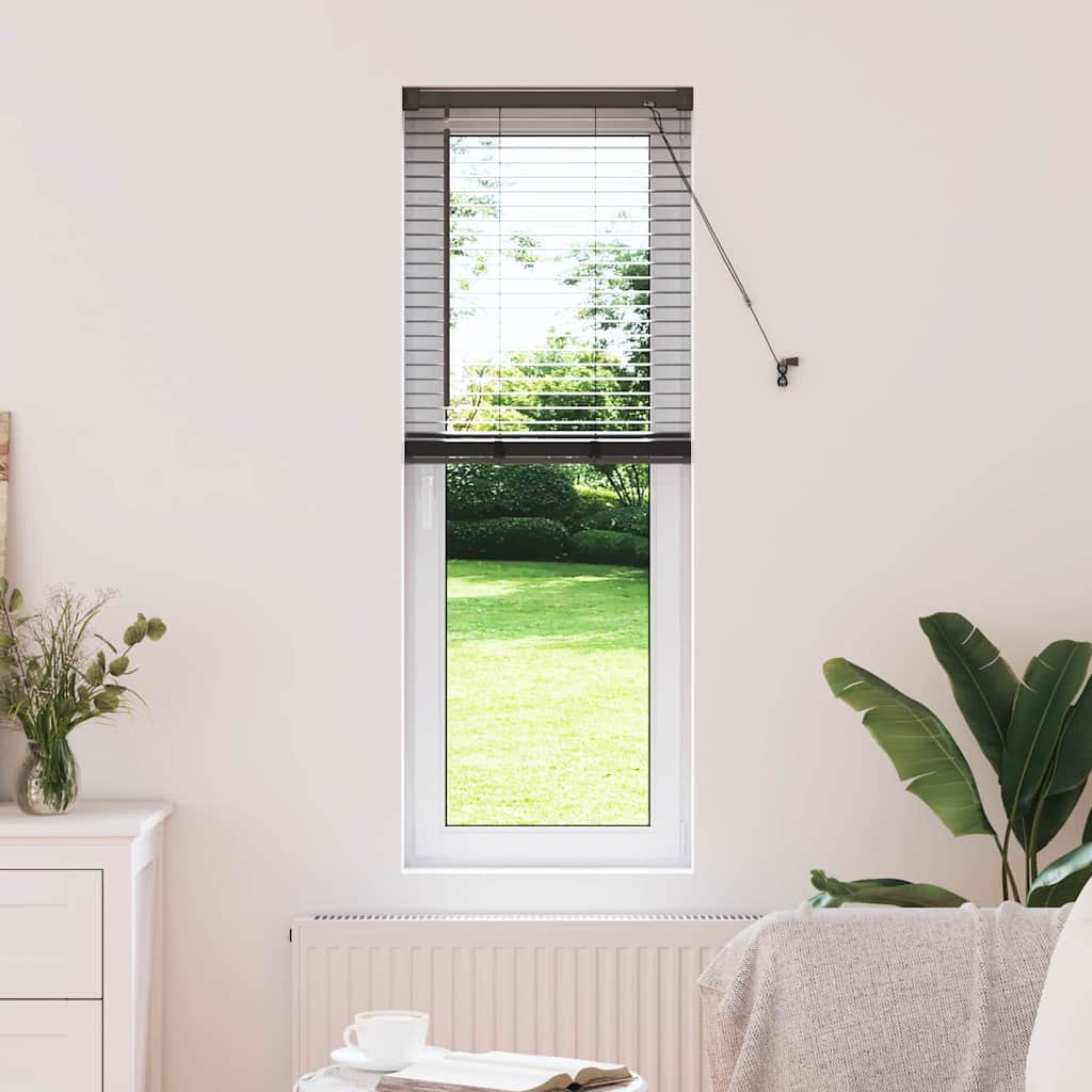 Balkenjalousien 130 X 40 Cm Aluminium Schwarz