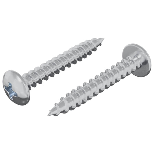 Holzschraube 2 Pcs Silber M4 X 28 Mm Eisen
