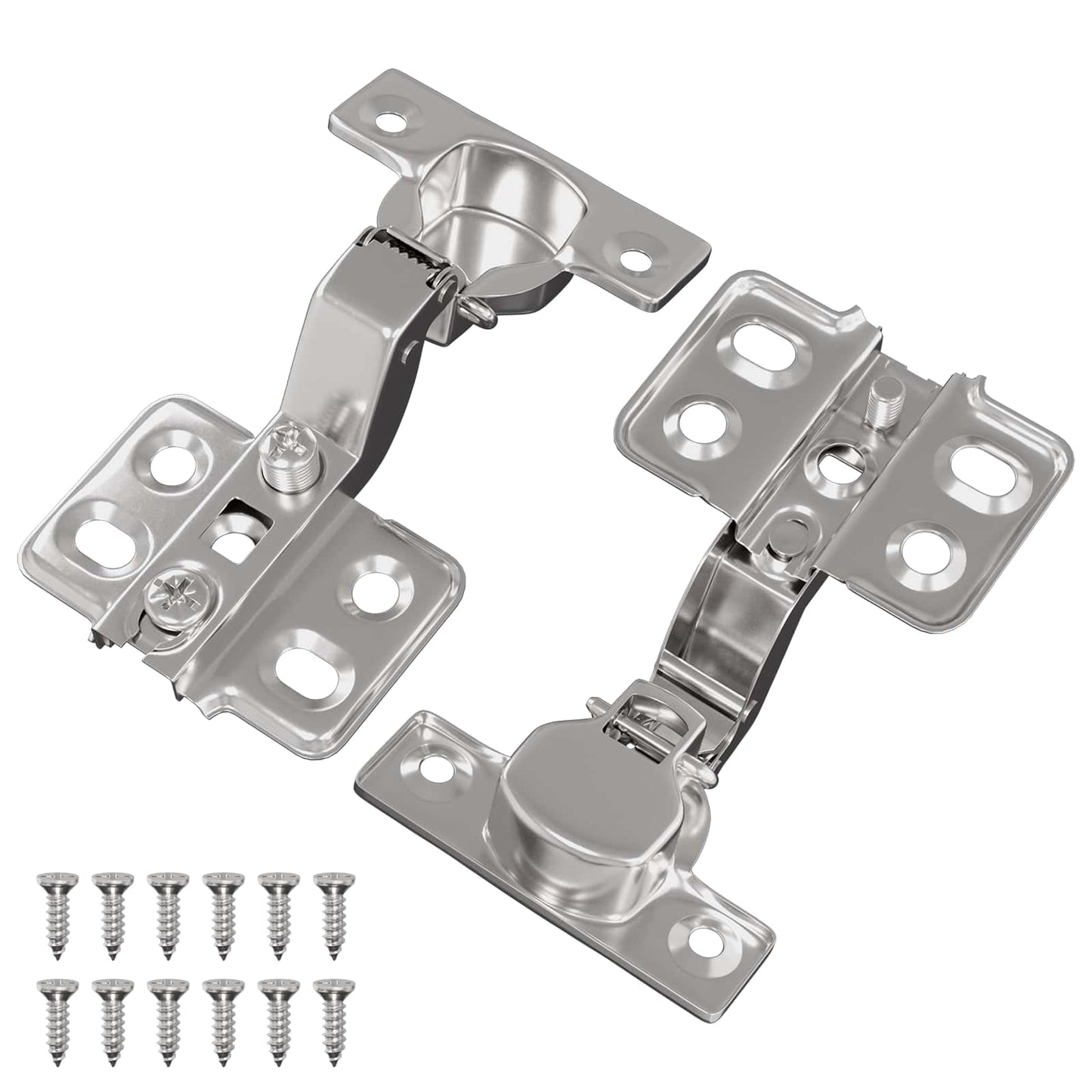 Scharnier 2 Pcs Nickel 85 X 52,5 X 9,5 Mm Eisen