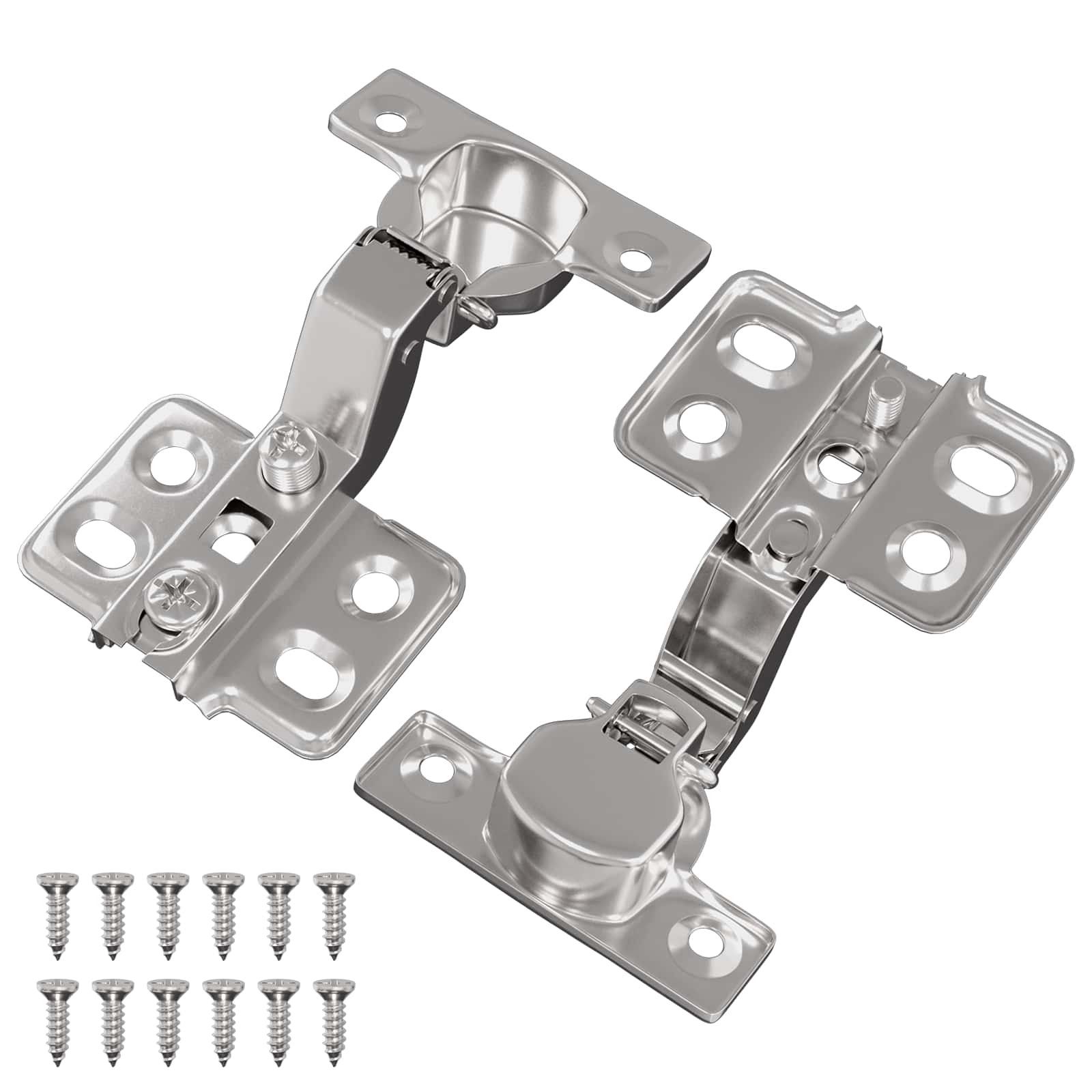 Scharnier 2 Pcs Nickel 85 X 52,5 X 9,5 Mm Eisen