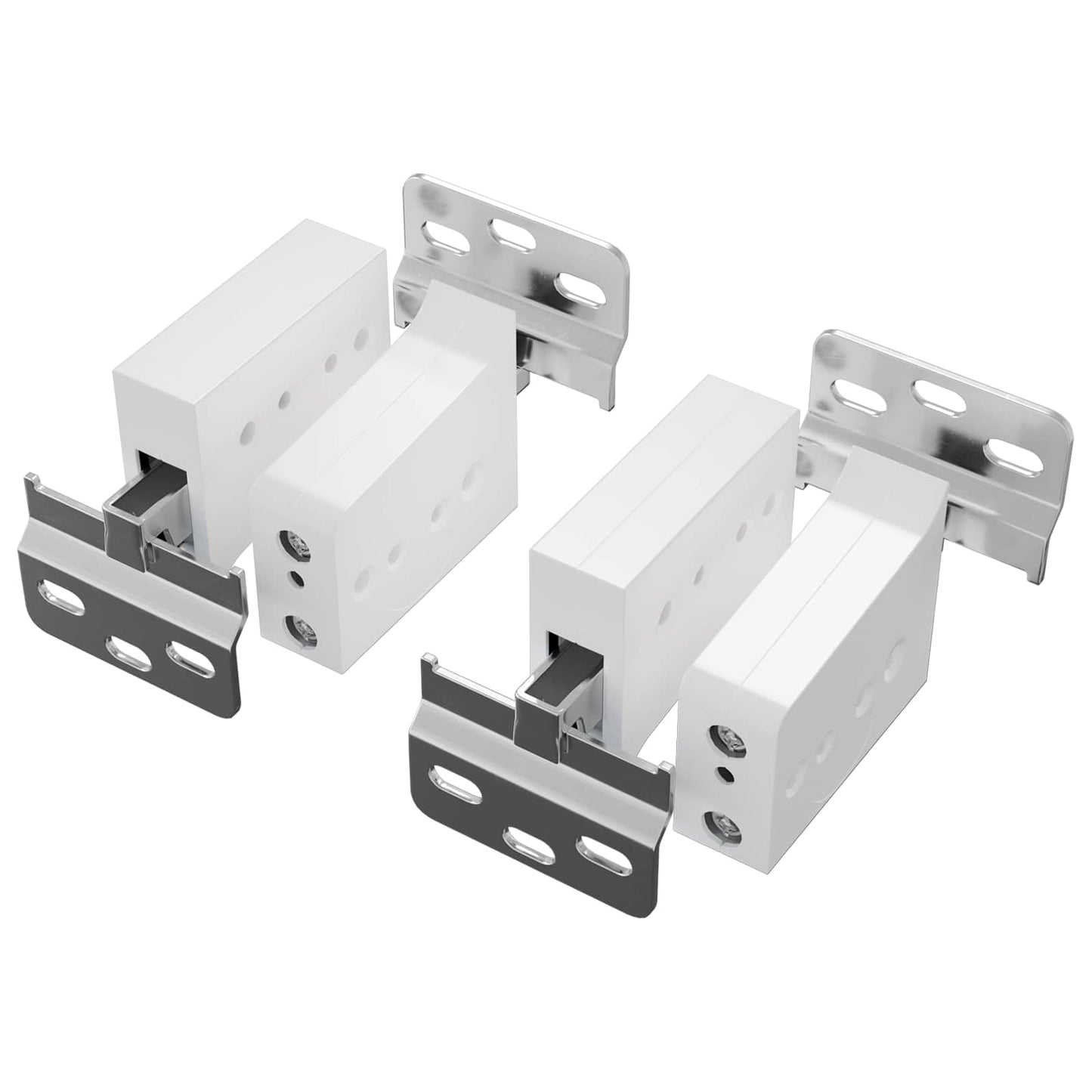Schrankhängemontagebügel 2 Pcs Weiß 70 X 48 X 19 Mm