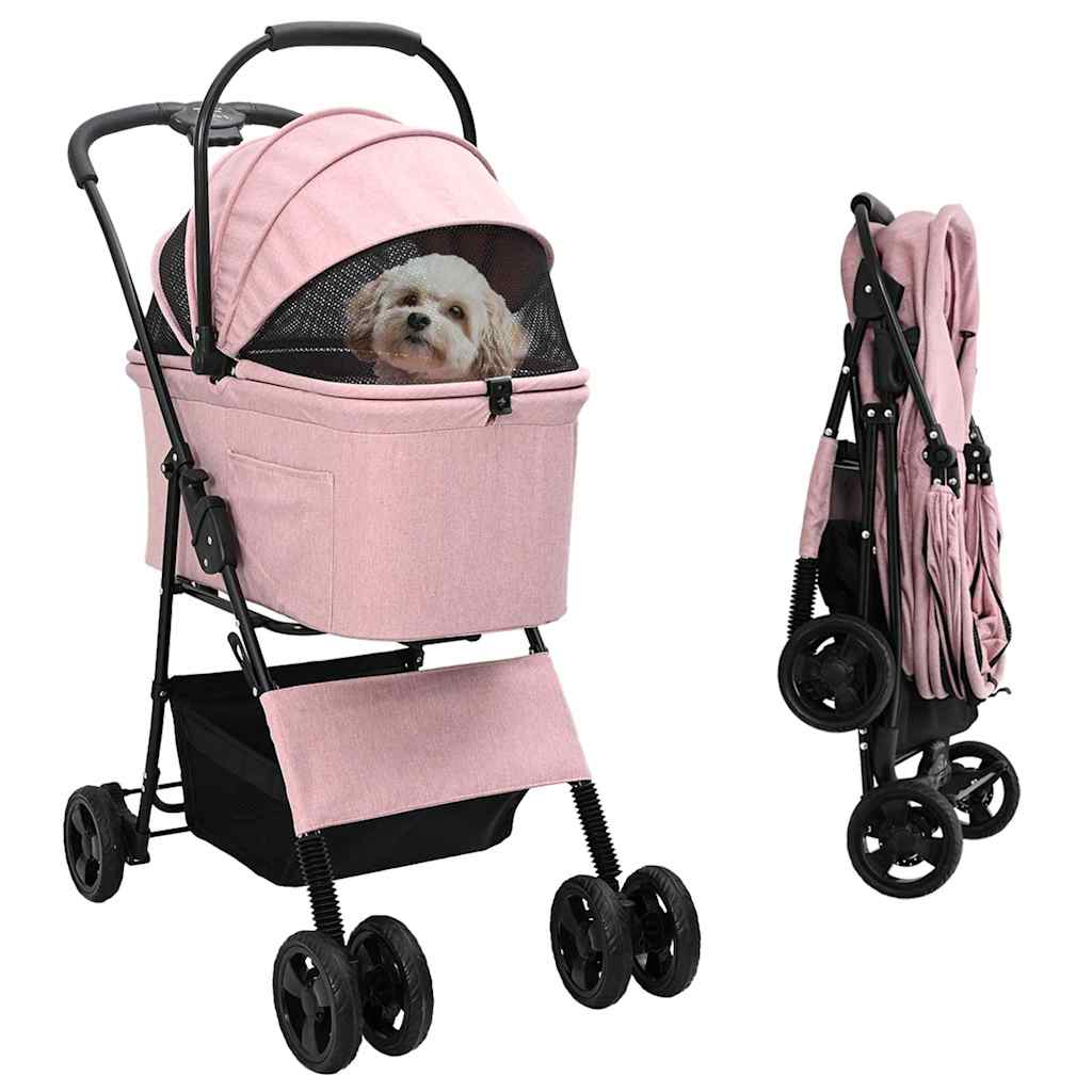 Faltbarer Haustierwagen 78 X 54 X 101 Cm Polyester