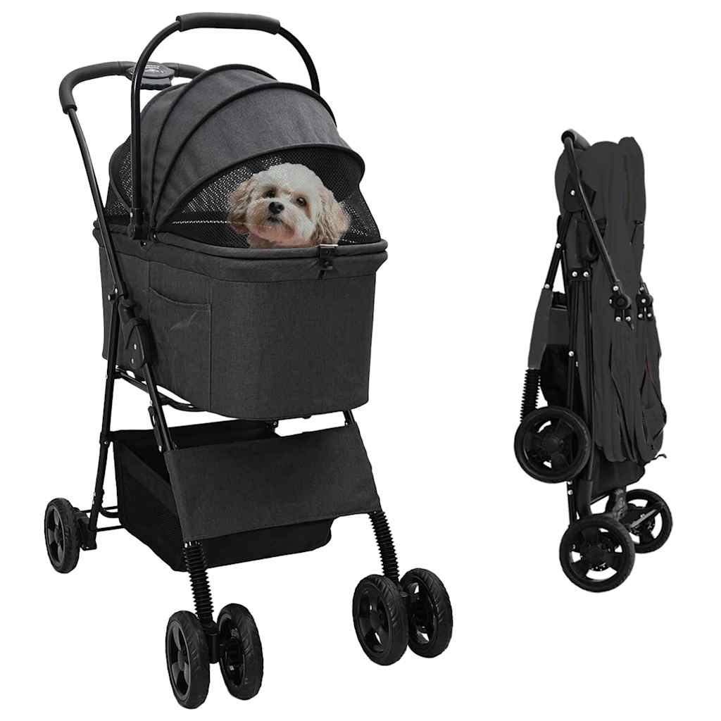 Faltbarer Haustierwagen 78 X 54 X 101 Cm Polyester