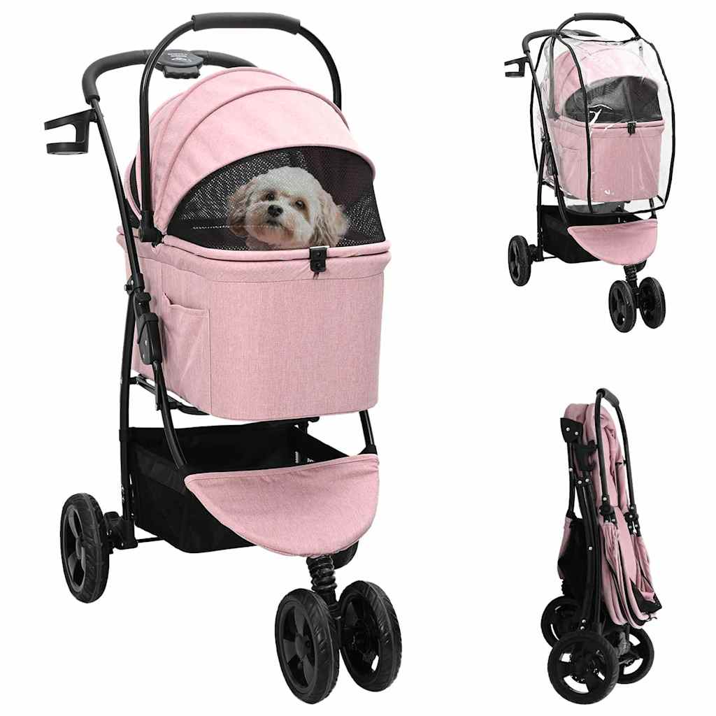 Faltbarer Haustierwagen 78 X 54 X 101 Cm Polyester