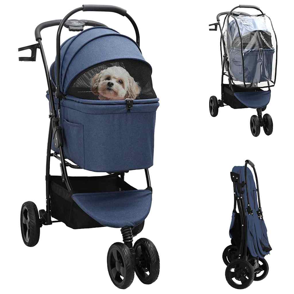 Faltbarer Haustierwagen 78 X 54 X 101 Cm Polyester