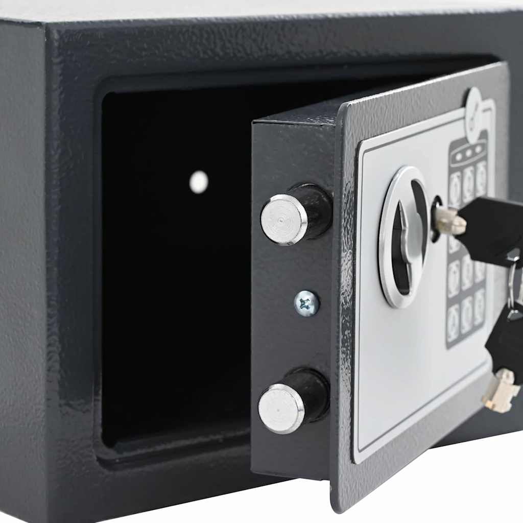 Digitaler Safe Mit Schloss Dunkelgrau Stahl