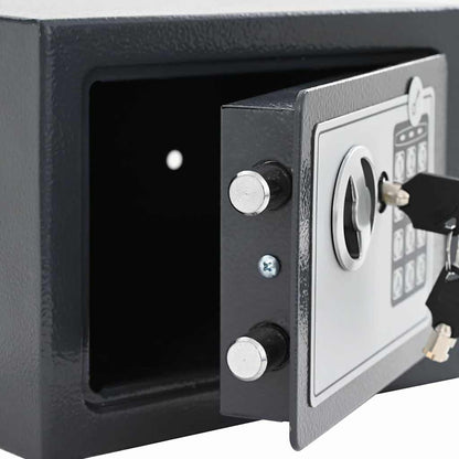 Digitaler Safe Mit Schloss Dunkelgrau Stahl
