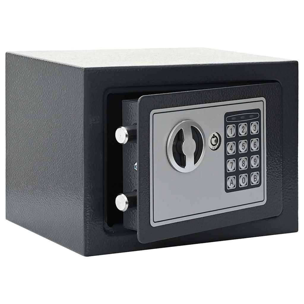 Digitaler Safe Mit Schloss Dunkelgrau Stahl
