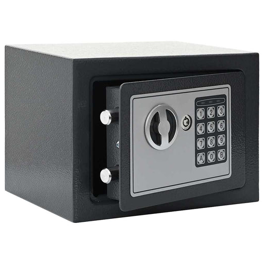 Digitaler Safe Mit Schloss Dunkelgrau Stahl