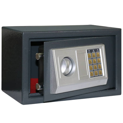 Digitaler Safe Mit Schloss Dunkelgrau Stahl