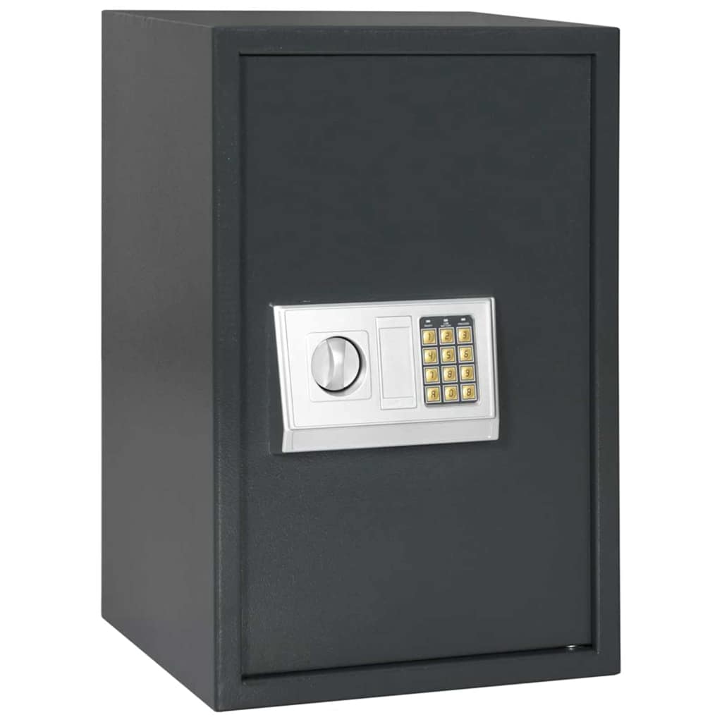 Digitaler Safe Mit Schloss Dunkelgrau Stahl