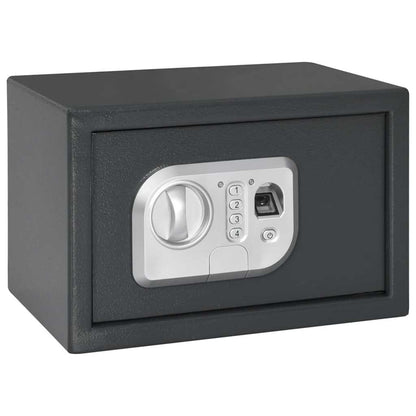 Digitaler Safe Mit Schloss Dunkelgrau 31 X 20 X 20 Cm Stahl