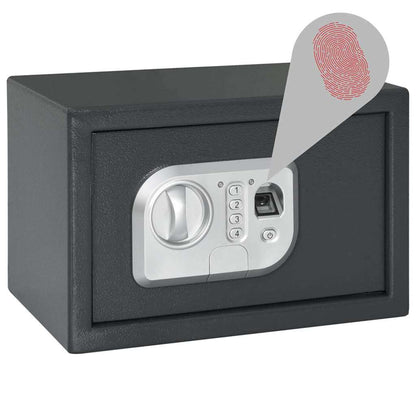 Digitaler Safe Mit Schloss Dunkelgrau 31 X 20 X 20 Cm Stahl