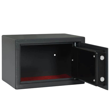 Digitaler Safe Mit Schloss Dunkelgrau 31 X 20 X 20 Cm Stahl