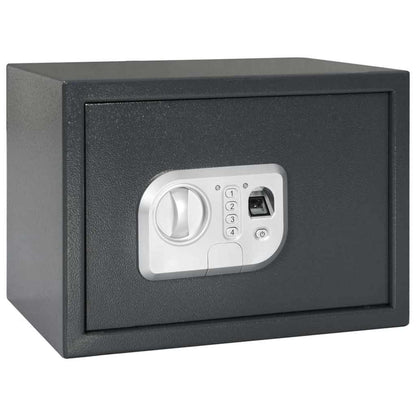 Digitaler Safe Mit Schloss Dunkelgrau 31 X 20 X 20 Cm Stahl