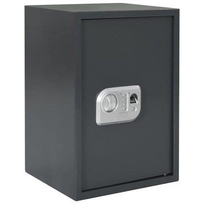 Digitaler Safe Mit Schloss Dunkelgrau 31 X 20 X 20 Cm Stahl