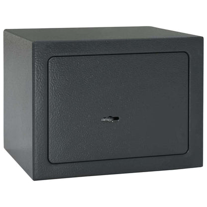 Safe Box Mit Schloss Dunkelgrau 31 X 20 X 20 Cm Stahl
