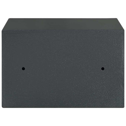 Safe Box Mit Schloss Dunkelgrau 31 X 20 X 20 Cm Stahl