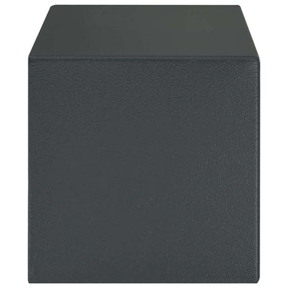 Safe Box Mit Schloss Dunkelgrau 31 X 20 X 20 Cm Stahl