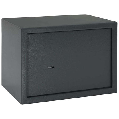 Safe Box Mit Schloss Dunkelgrau 31 X 20 X 20 Cm Stahl