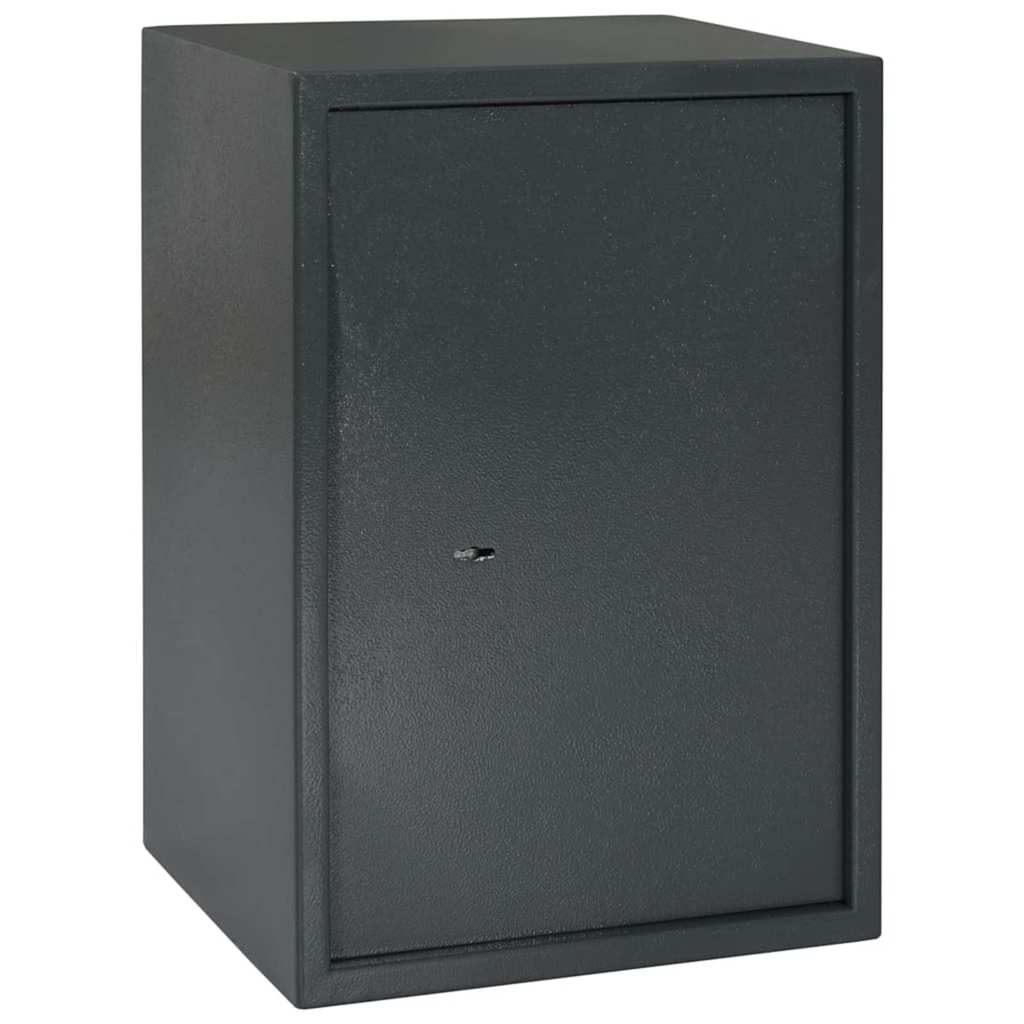 Safe Box Mit Schloss Dunkelgrau 31 X 20 X 20 Cm Stahl
