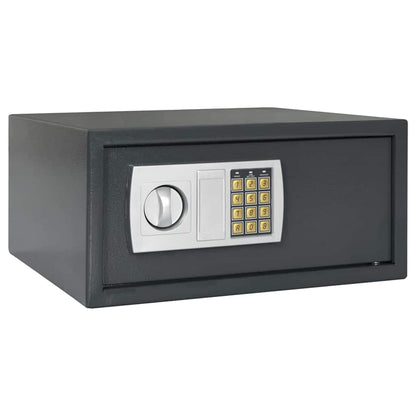 Digitaler Safe Mit Schloss Dunkelgrau Stahl