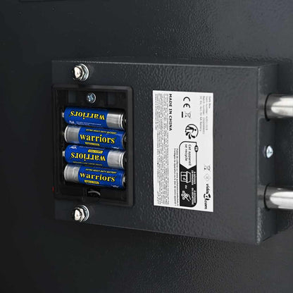 Digitaler Safe Mit Schloss Dunkelgrau 30 X 10 X 36,5 Cm Stahl