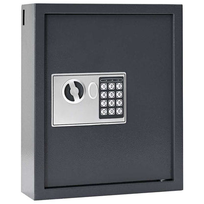 Digitaler Safe Mit Schloss Dunkelgrau 30 X 10 X 36,5 Cm Stahl