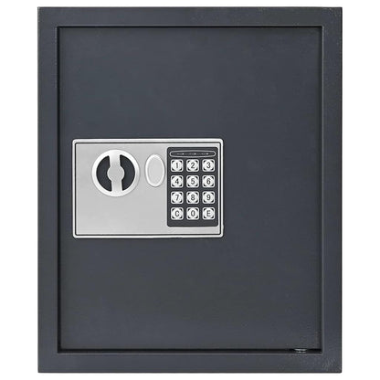 Digitaler Safe Mit Schloss Dunkelgrau 30 X 10 X 36,5 Cm Stahl