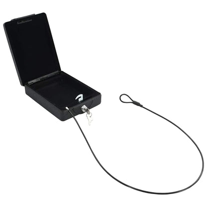 Auto Safe Mit Schloss Schwarz 22 X 16 X 7 Cm Stahl
